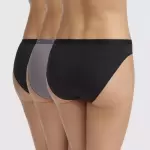 Lot de 3 slips les pockets en coton Lot de 3 slips les pockets en coton