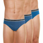 Lot de 3 slips tonic bleu en coton pour homme