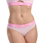 Lot de 3 strings femme active comfort adidas sport blanc en coton