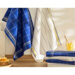 Lot de 3 torchons poulain blanc en coton