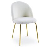 Lot de 6 chaises spectra tissu bouclette crme