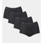 Lot de 4 culottes hautes - noir sloggi en coton