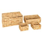 Lot de 4 paniers lia jacinthe d'eau