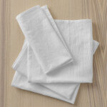 Lot de 4 serviette de table 45 x 45 cm nap. cotolinen - blanc