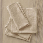 Lot de 4 serviette de table 45 x 45 cm nap. cotolinen - blanc craie