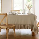 Lot de 4 serviettes de table friponne 43x43 naturel