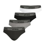 Lot de 4 slips homme eco pack basic coton athena multicolore