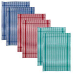 Lot de 6 essuie mains bouclette  carreaux