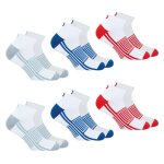 Lot de 6 paires de chaussettes basses homme sport wilson blanc