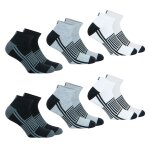 Lot de 6 paires de chaussettes basses homme sport wilson noir