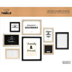 Lot de 8 cadres photos ombre