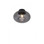 Luminaire de plafond en verre brussels rond gris foncé Luminaire de plafond en verre brussels rond gris foncé