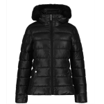 Lutha blouson style duvet noir brillant