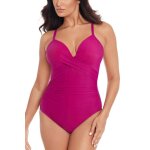 Maillot de bain 1 pi�ce plongeant violet miraclesuit