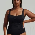 Maillot de bain 1 pice sculptant black