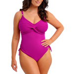 Maillot de bain 1 pi�ce twist - rose