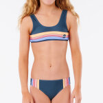 Maillot de bain 2 pices fille bleu rip curl