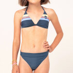Maillot de bain 2 pices pour fille rip curl bleu