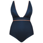 Maillot de bain une pi�ce sans armatures bleu