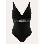 Maillot de bain une pice sans armatures janine robin noir
