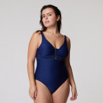 Maillot une pice sans armatures bleu