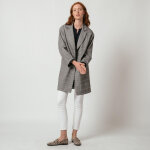 Manteau  carreaux oversize emilio gris