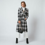 Manteau ceintur� � carreaux ben