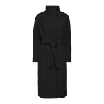 Manteau col haut col haut noir lara