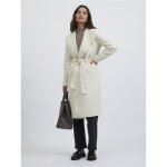 Manteau col italien gris clair