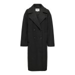 Manteau col  revers col  revers gris fonc demi
