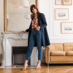 Manteau col tailleur etienne