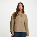 Manteau court beige