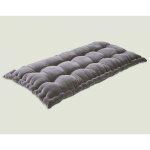 Matelas futon en velours ras gris