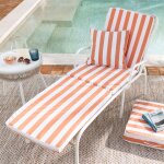 Matelas de sol en polyester pornic bain de soleil, ray terracotta