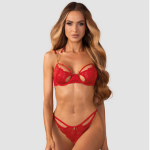 Matildea - ensemble lingerie ouverte rouge Matildea - ensemble lingerie ouverte rouge