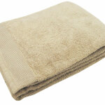 Drap de bain micro - coton 600 gr / m uni sable