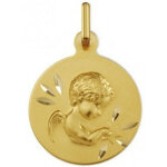 Mdaille argyor 1430415 h1. 7 cm - or jaune 750 / 1000