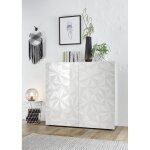 Meuble 2 portes prisma laqué blanc brillant Meuble 2 portes prisma laqué blanc brillant