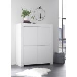 Meuble 4 portes en bois firenze blanc opaque Meuble 4 portes en bois firenze blanc opaque