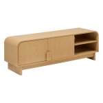 Meuble bas 2 portes 1 tagres lee beige