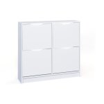 Meuble  chaussures 4 abbatants blanc chow