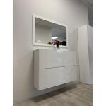 Meuble porte chassures 2 portes abattantes suspendu