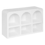 Meuble de rangement 6 niches soleya blanc Meuble de rangement 6 niches soleya blanc