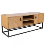 Meuble tv industriel bois et mtal salma