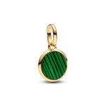 Mini charm médaillon gravable vert Mini charm médaillon gravable vert