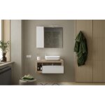 Miroir led avec colonne integre ancona 1 porte l92 cm