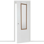 Miroir porte plastique paco marron