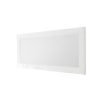 Miroir rectangulaire amalfi laqu blanc brillant