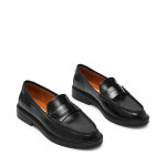 Mocassin femme noir - adison en cuir Mocassin femme noir - adison en cuir