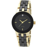 Montre anne klein ak - 1610bkgb - diamant bracelet cramique dor botier aluminium dor femme